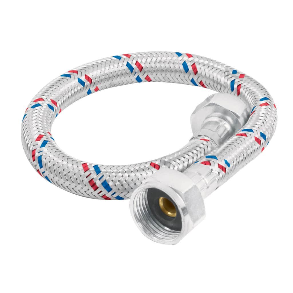 Manguera flexible para WC, 35 cm, aluminio, Foset Basic